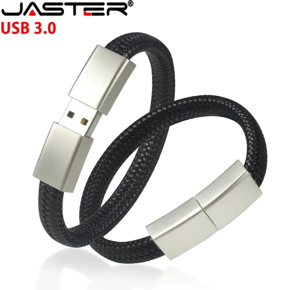 

JASTER Black Wristband USB 3.0 Flash Drives 128GB Creative gift Memory Stick 64GB High Speed U Disk 32GB 16GB 8GB Waterproof