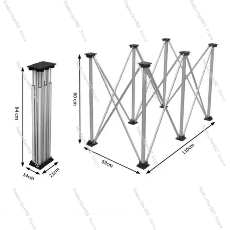 Multifunctional Spider Leg Workbench, Aluminum Alloy, Rocker, Wooden Glass Tile Operating Table, Telescopic Guide Rail Bracket T