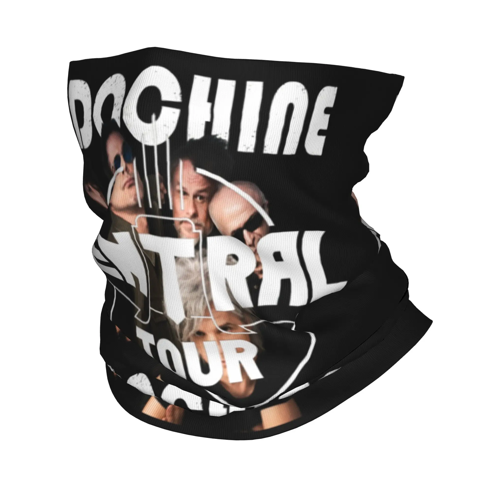 French Rock Band Singer Indochine Neck Gaiter Women Men Windproof Winter  Bandana Scarf for Cycling