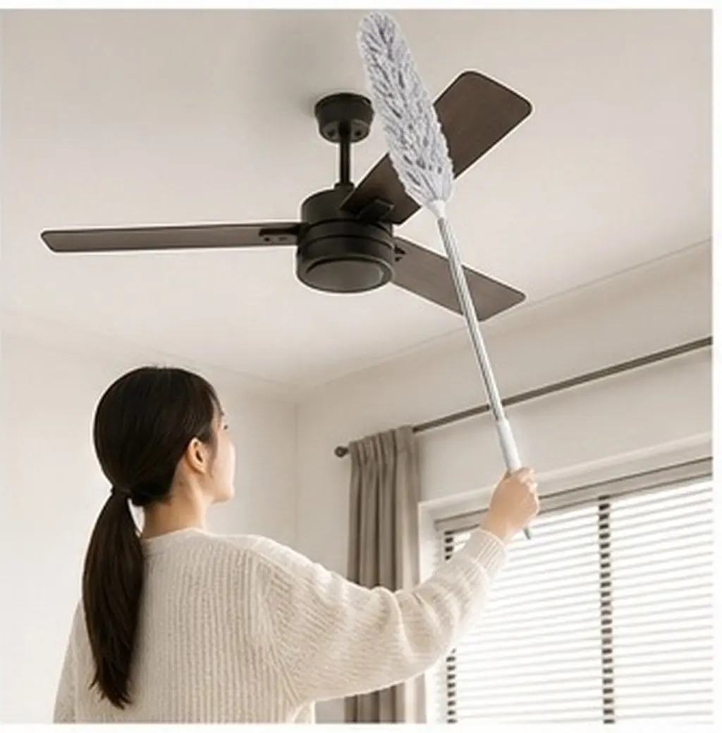 1Set Spider Web Dusting Duster Excellent Extension Pole Ceiling Cleaning Telescopic Fiber Duster Set Home Dust Cleaner Tool