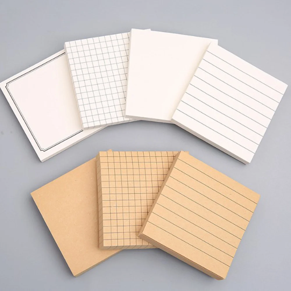 80 Sheets Sticky Notes Note Pads Blocnotes Blank Grid Horizontale School Notebook Memo Pad Bookmark Briefpapier Kantoorbenodigdheden