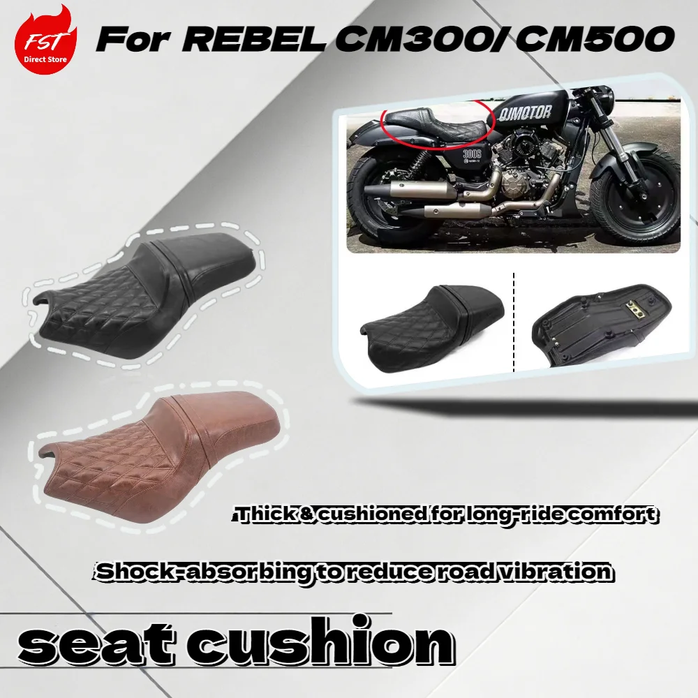 

For Rebel Series CM300 CM500 CM1100 Soft Thick Seat Cushion Motorcycle Modified Parts