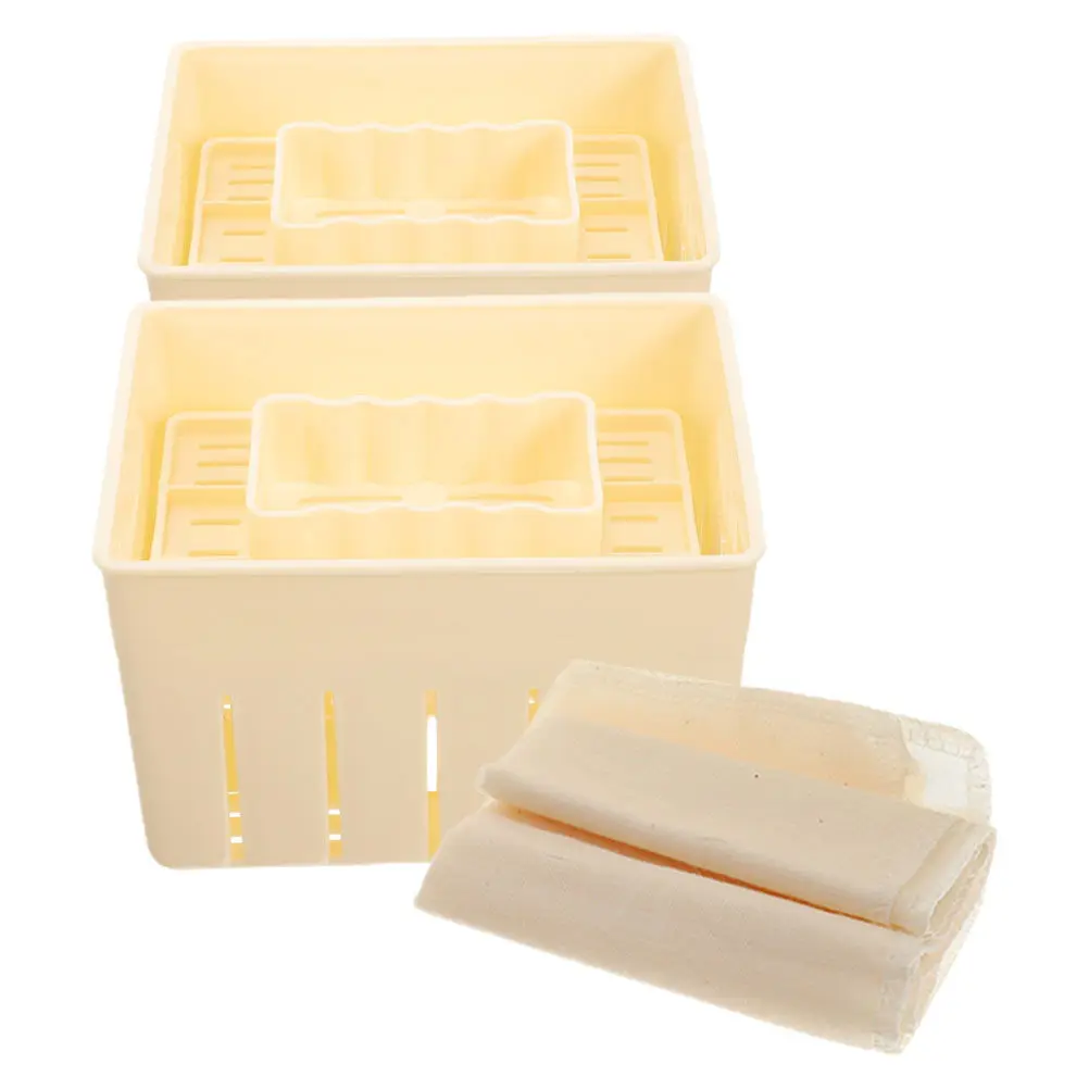 1Set Tofu Press Mold Sturdy Lightweight DIY Homemade Tofu Making Box Household Kitchen Tool Bean Curd Maker Efficient