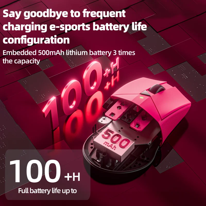 EWEADN GS01 ratón inalámbrico de tres modos ligero juego de deportes electrónicos 12800DPI ordenador con cable Oficina FPS CSGO MOBA