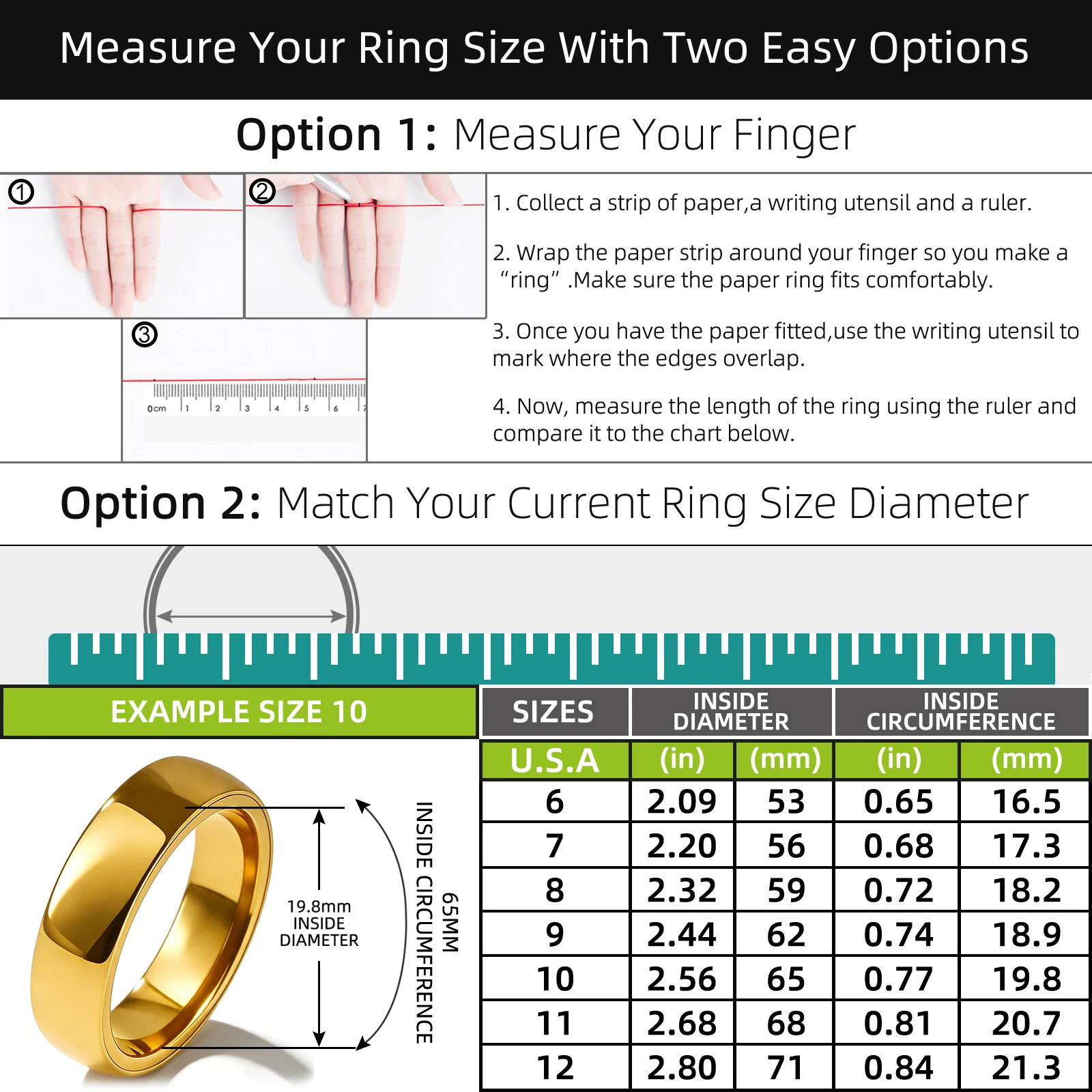 حلقة سيراميك ذهبية Ntag216 NFC، ملحق ذكي قابل للبرمجة 888 بايت لتخزين URL الشخصي، يدعم IOS أو Android