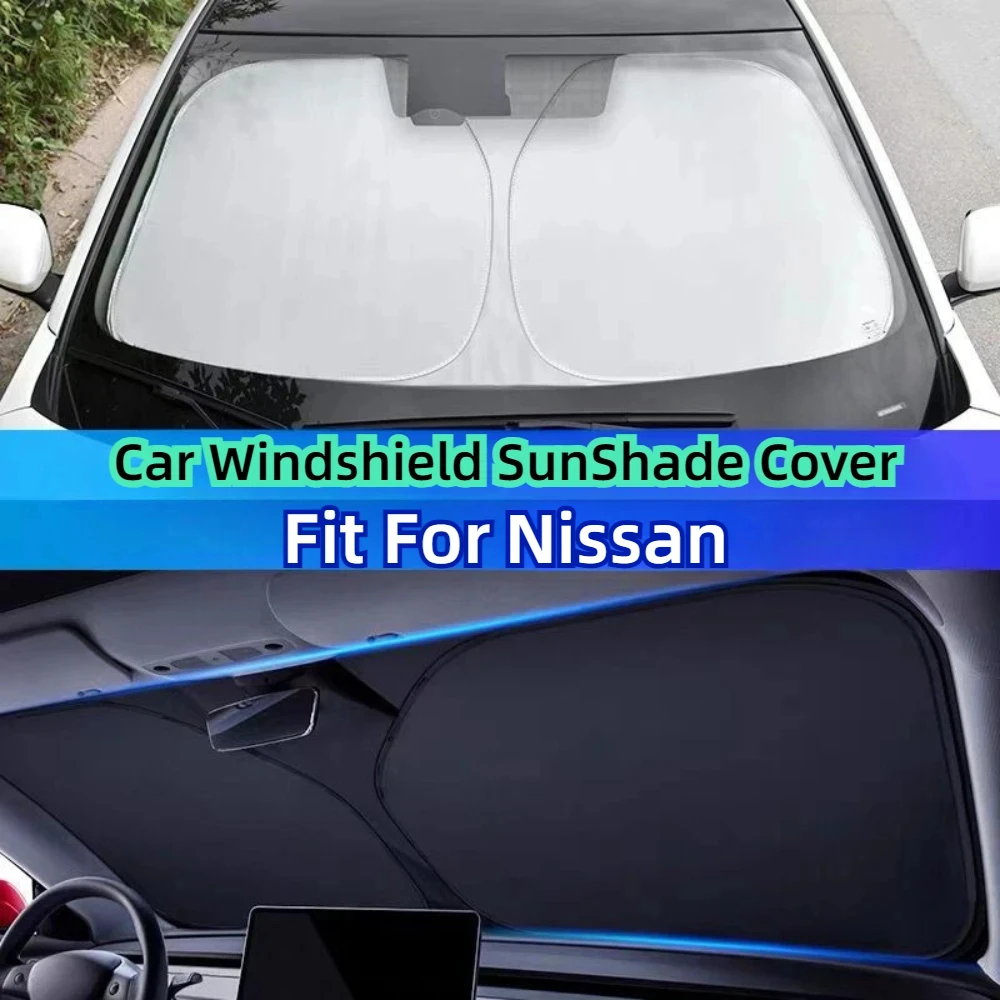 

Car Windshield SunShade Cover Fit For Nissan Qashqai Juke J10 J11 X-Trail T32 T31 Kicks Tiida Pathfinder Note Anti UV Sun Shade