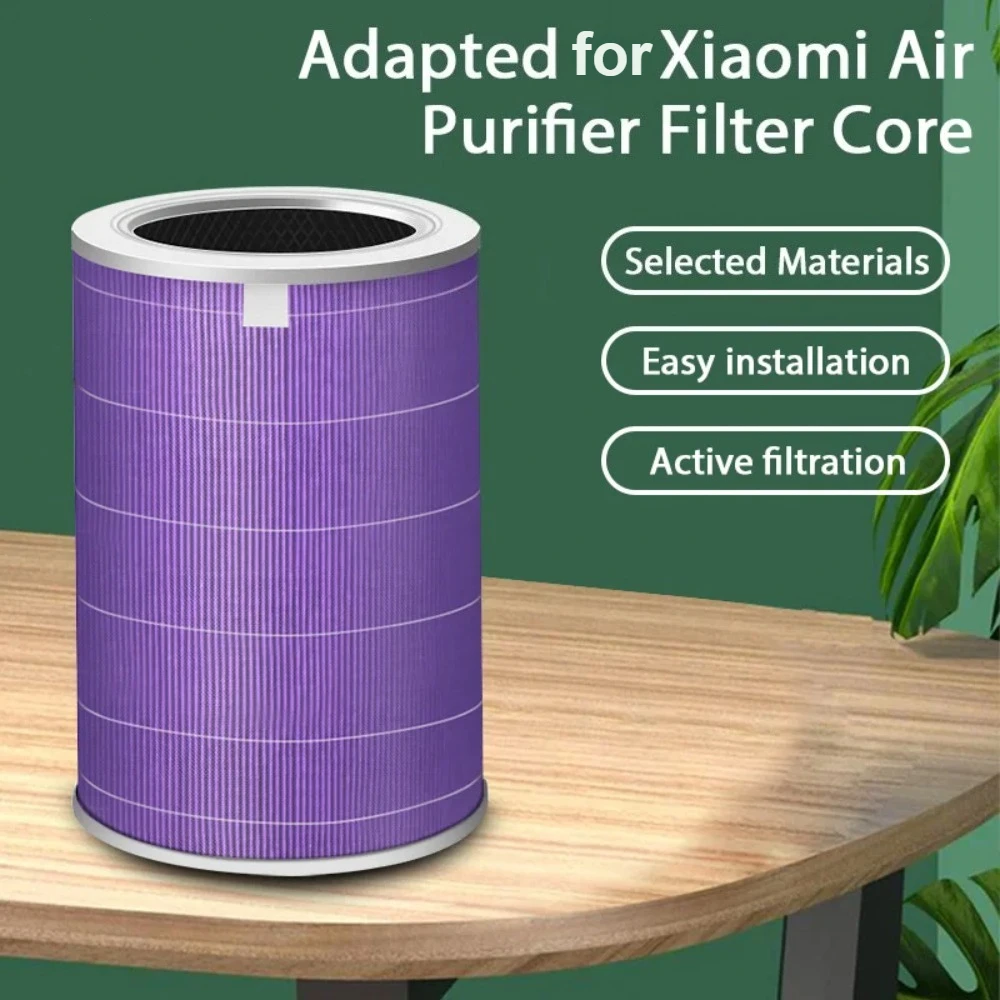 Filtro de Ar Substituto para Purificador de Ar Xiaomi Pro 1 2 3 2H 2C 2S 3H 3C, Filtro de Carbono Antibacteriano para Formaldeído e Poluição