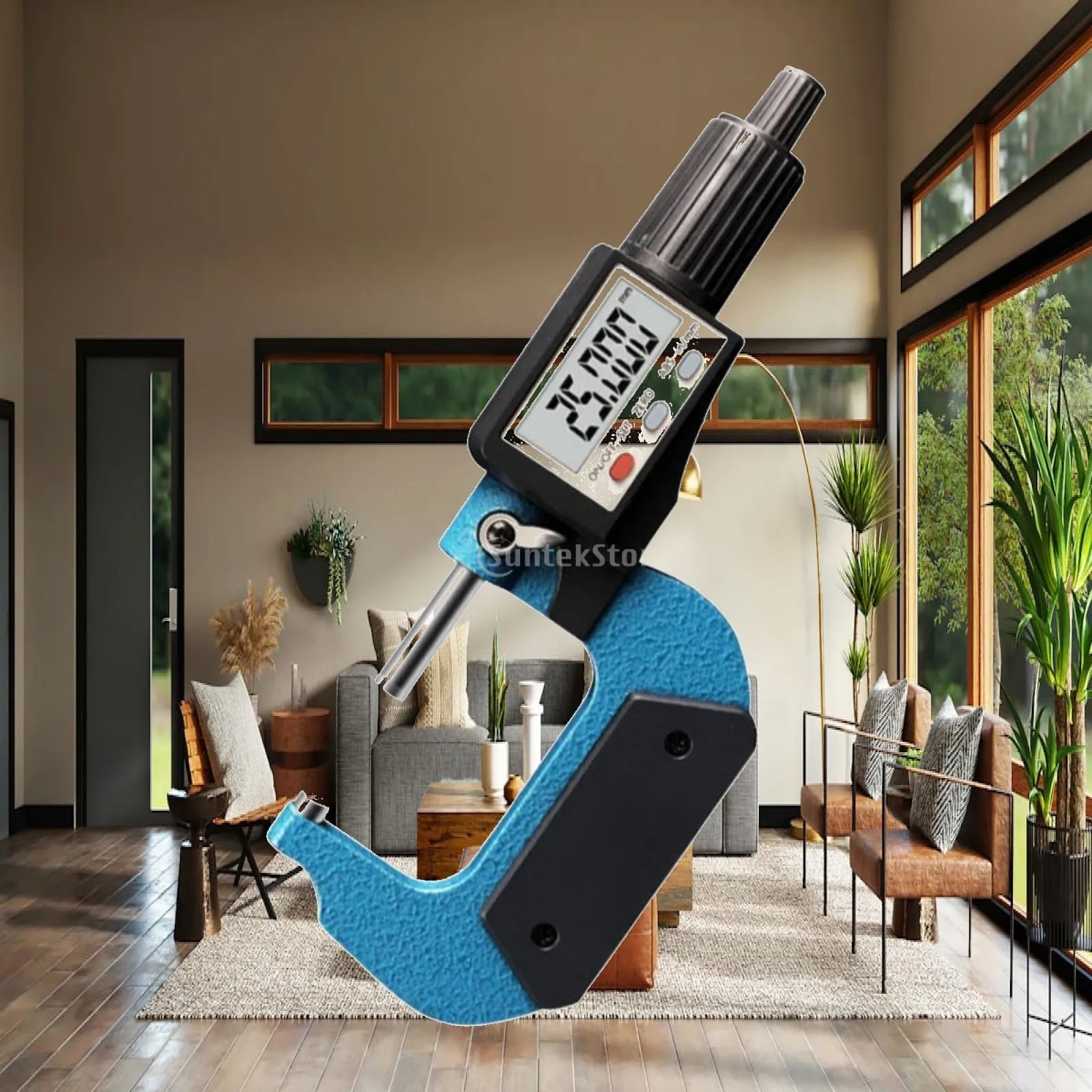 Digital Outside Micrometer Locking Mechanism Digital Micrometer with LCD Display Measuring Tool High Accuracy Portable