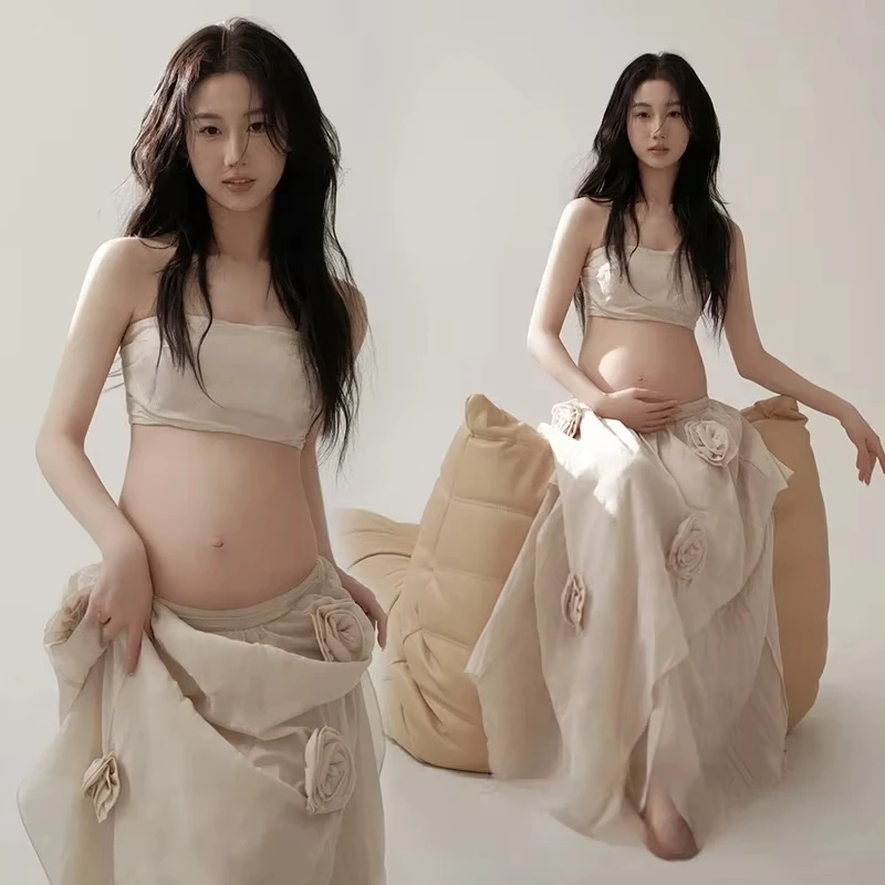 women-photography-props-maternity-suit-pregnancy-greek-goddess-tube-skirt-2pcs-studio-shooting-photo-shoot-clothes