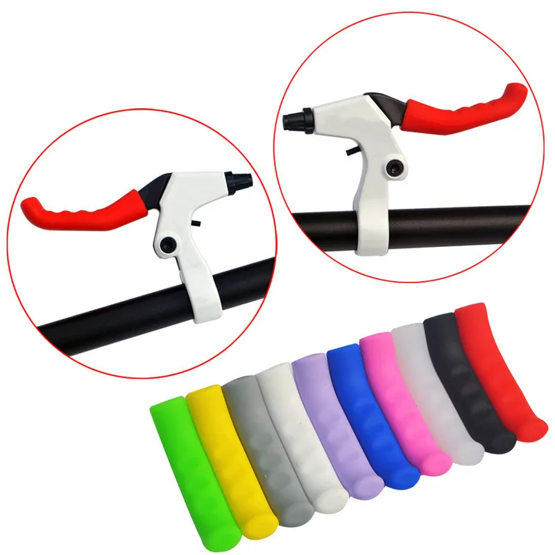 Bicycle Brake Handle Cover Silicone MTB Grips Bicycle Handlebar Protect Cover Anti-slip Bicycle Protective Gear Bike Accessories