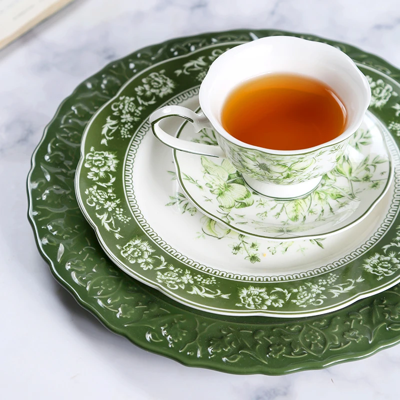 Vintage Style Ceramic Teapot with Handle  Elegant Red Mushroom Cup Saucer Set Heat-Resistant Afternoon Tea Plates New Arrivals