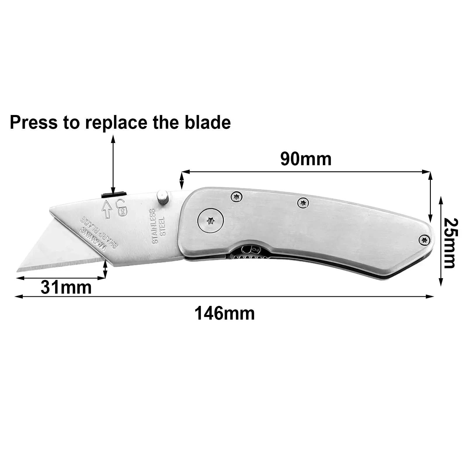 New Cutter With 10 Blades Art Cutter Trapezoidal Blade Cutter Tool Cutting Tool Folding Blade Cutter Hook Cutter