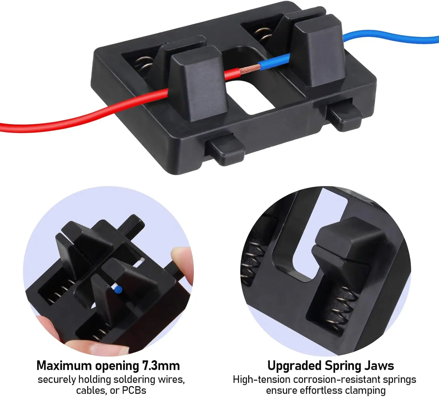 Electric Wire Welding Fixture Stabilizing Holder Adjustable Helping Hands Tool for Soldering Electronic Repair Automotive Wiring view 3