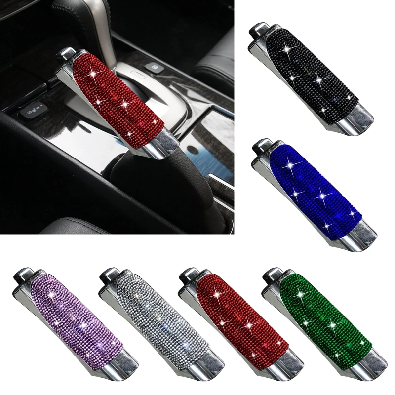 652F Shimmering Handbrake Cover Grip Replace Universal Handle Gear Parking Handle Cover Exclusive