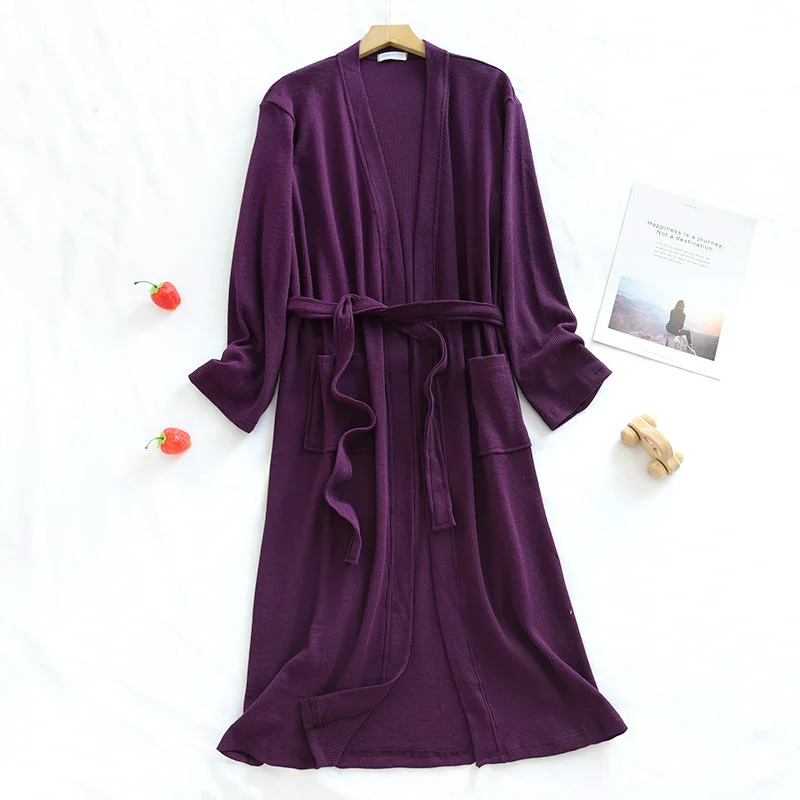 Plus Size Cotton Bathrobe For Women New Spring Autumn Home Wear Night Robes Long Sleeve Kimono Sleepwear vestidos de novia XXL