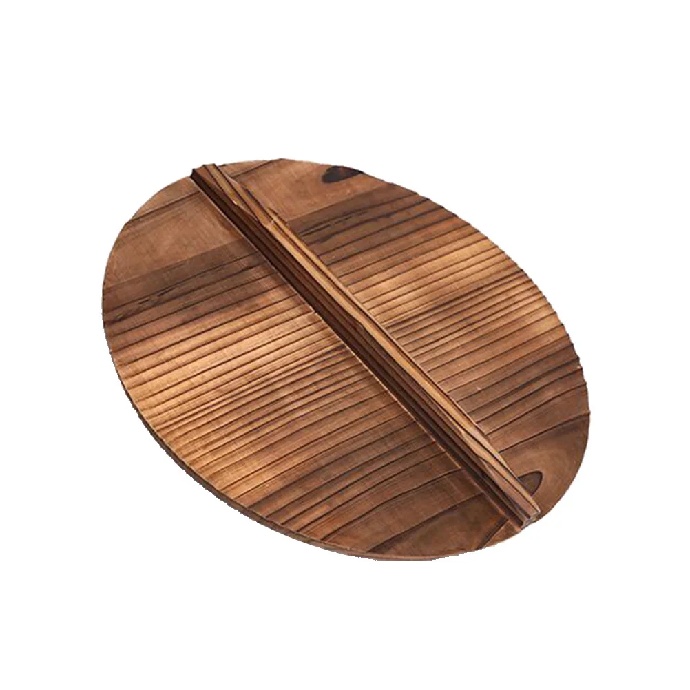 

Wooden Pot Lid Anti Oil Splashing Cover Protector Anti Scald Kitchen Cooking Tool Heat Resistant Large Handle 32X32X1.6 Kitchen
