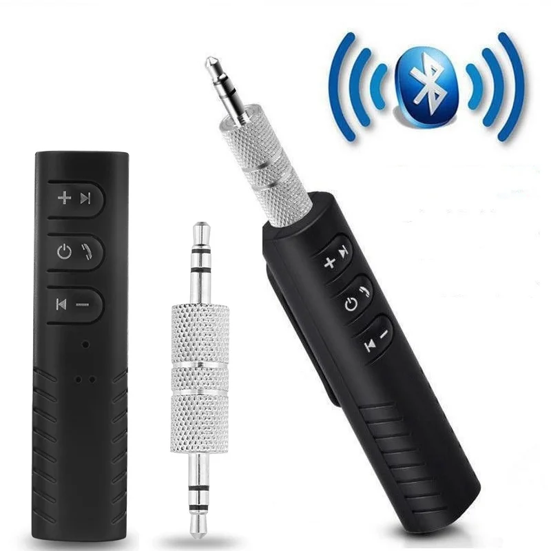 Adaptador transmisor receptor Bluetooth inalámbrico, transmisor Bluetooth de 3,5mm para música de coche, Audio, Aux, receptor de auriculares, manos libres