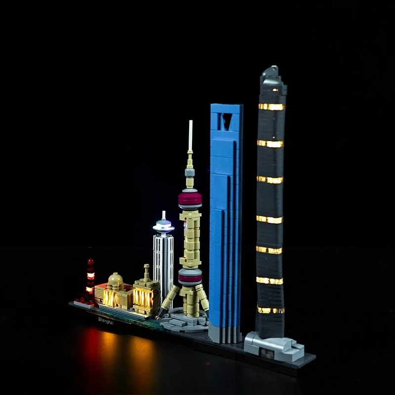 

LED Lighting Set Suitable for LEGO Shanghai Architecture 21039(Not Including Building Blocks)