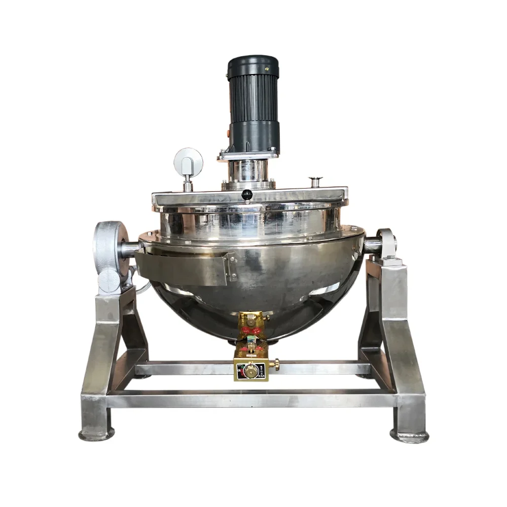 

Industrial Commercial Steam/Gas/Electric Heating Inclined Cooking Jacketed Pot with Controller