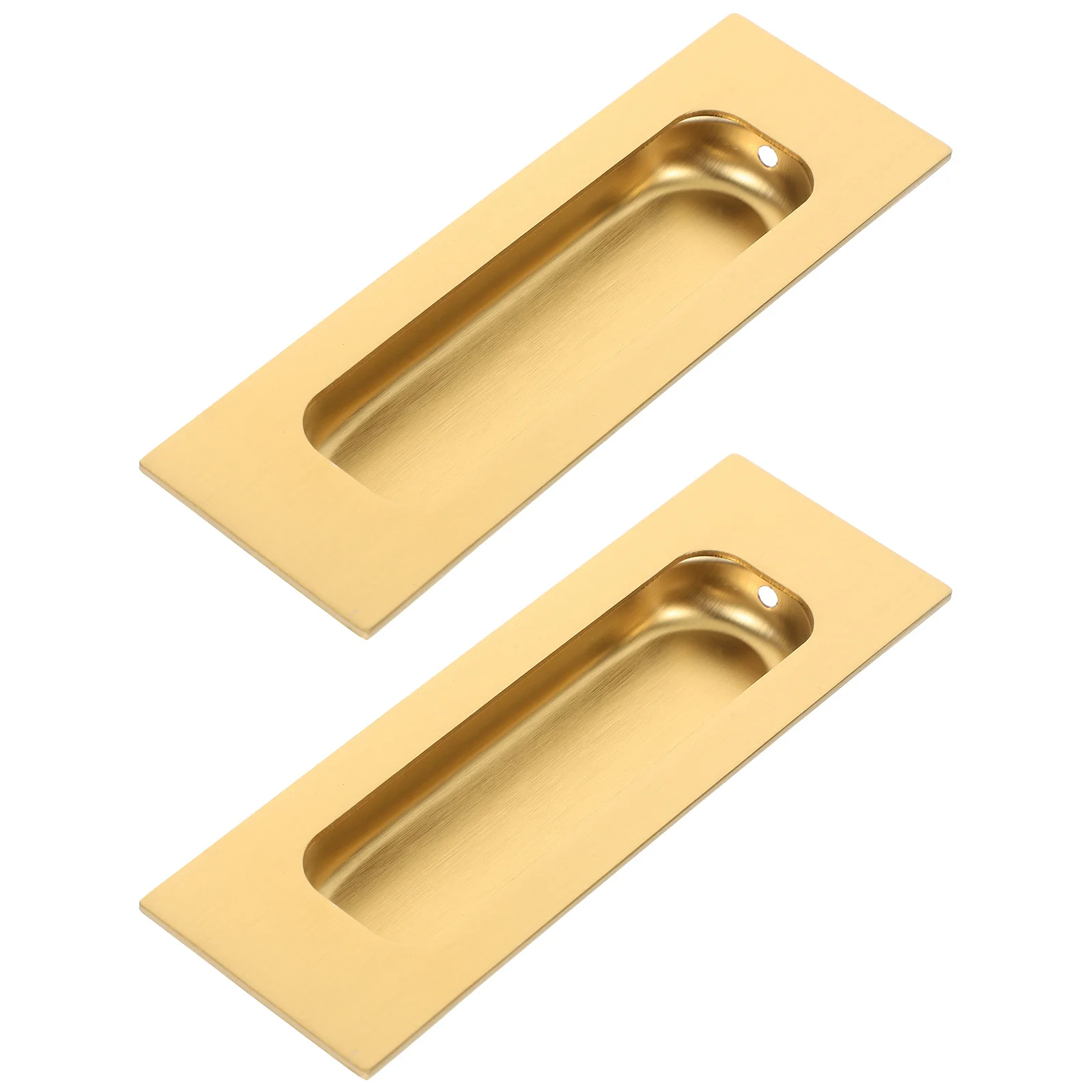 

2Pcs Concealed Cabinet Handles Recessed Design Safe Usage Convenient Latch Durable Long Lasting Pocket Door Pulls