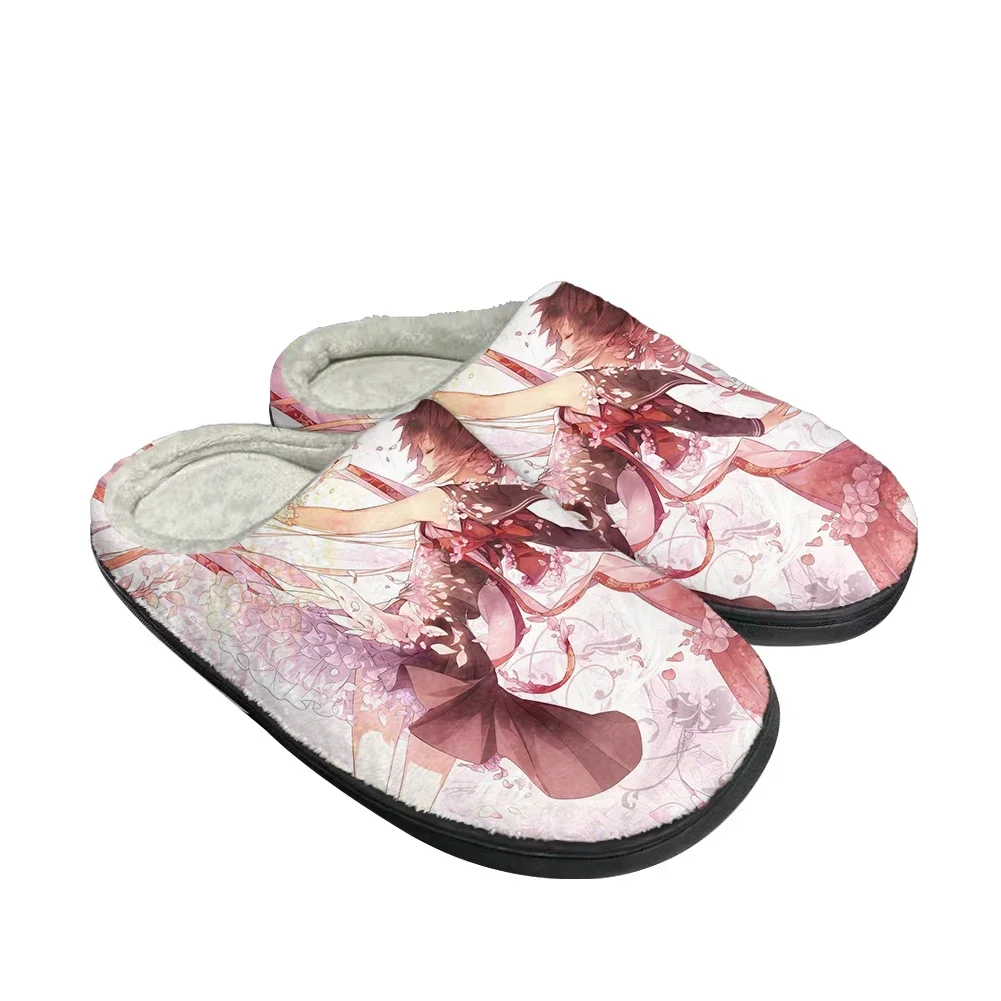 Hot Asagiri Aya Nieuwste Katoen Custom Slippers Heren Dames Sandalen Pluche Casual Houden Warme Schoenen Thermisch Comfortabel Slipper