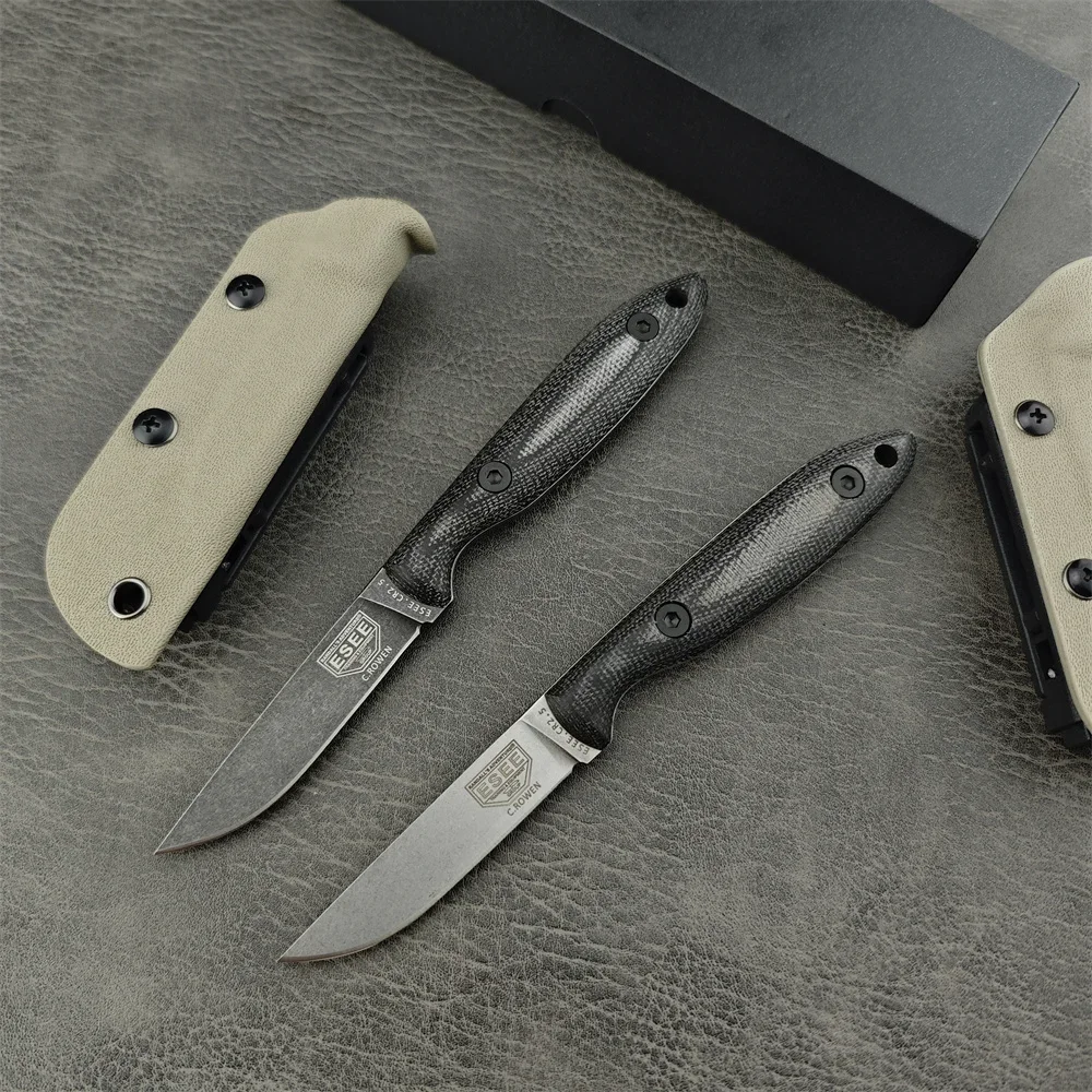 Combat ESEE JG5 Camping Lore Bushcraft Fixed Jackknife High Carbon D2 Steel Blade G10 Handle Portable Tactical EDC Multitool