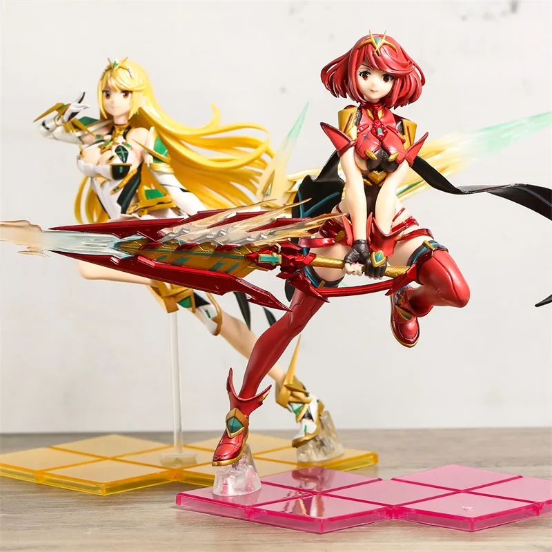 Xenoblade Chronicles 2 Hikari Mythra / Pyra Homura Anime Figure PVC Toy Model Doll Collection GIft