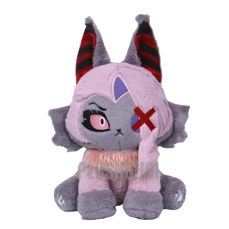 Hazbin Hotel Pelúcia Novo produto Vaggie Meow Hell Inn Vicky Cat Boneca grande de pelúcia parece macia e sentada com cerca de 43 cm de altura