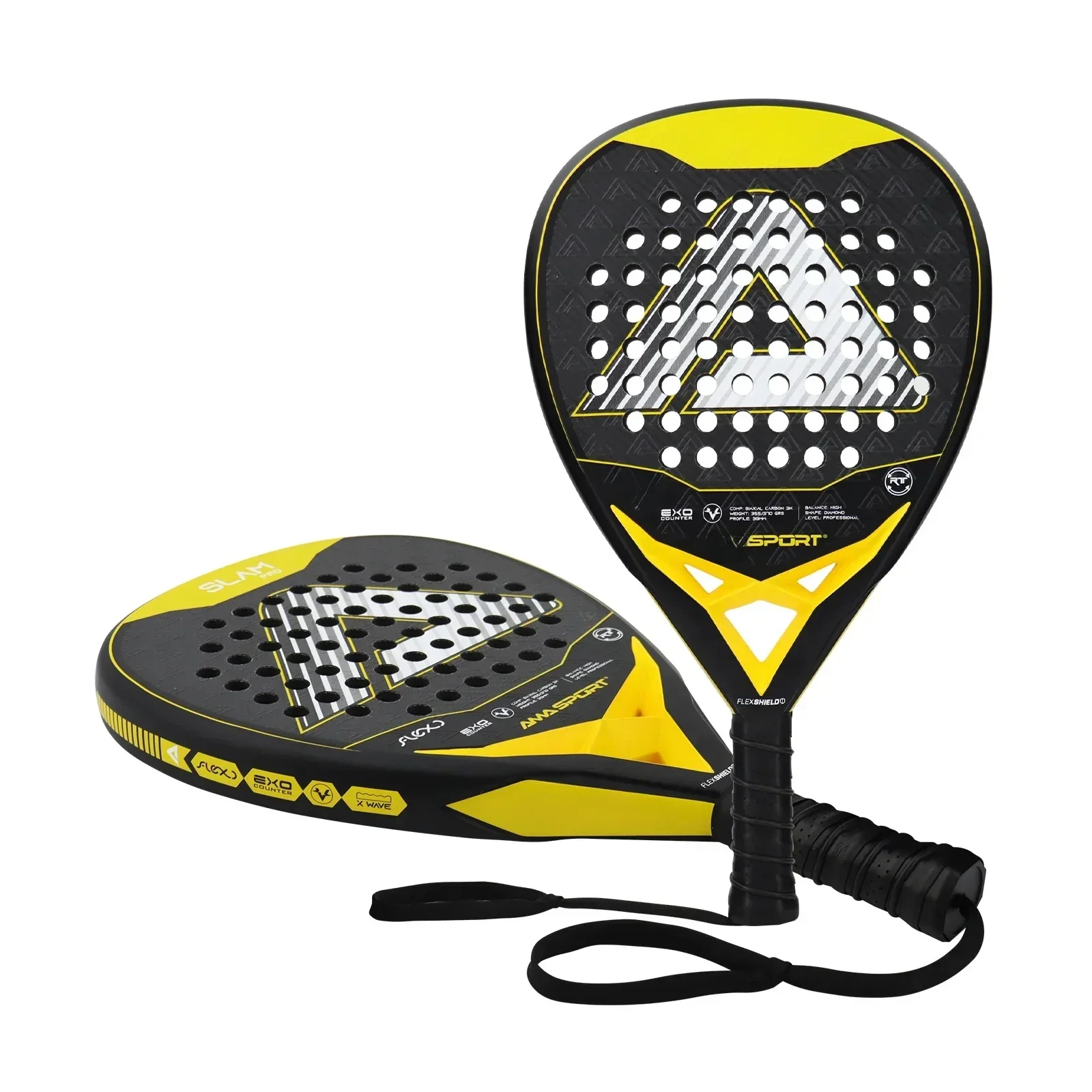 AMA SPORT Factory 3K Carbon Fiber Custom Premium Material Diamond Shape P99 Newest 2023 Padel Racket