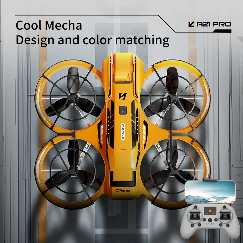 

A21PRO Mech Style Color Matching Integrated FPV Remote Control Handle Fully Enclosed Brushless Intelligent Aerial Drone wifi LT