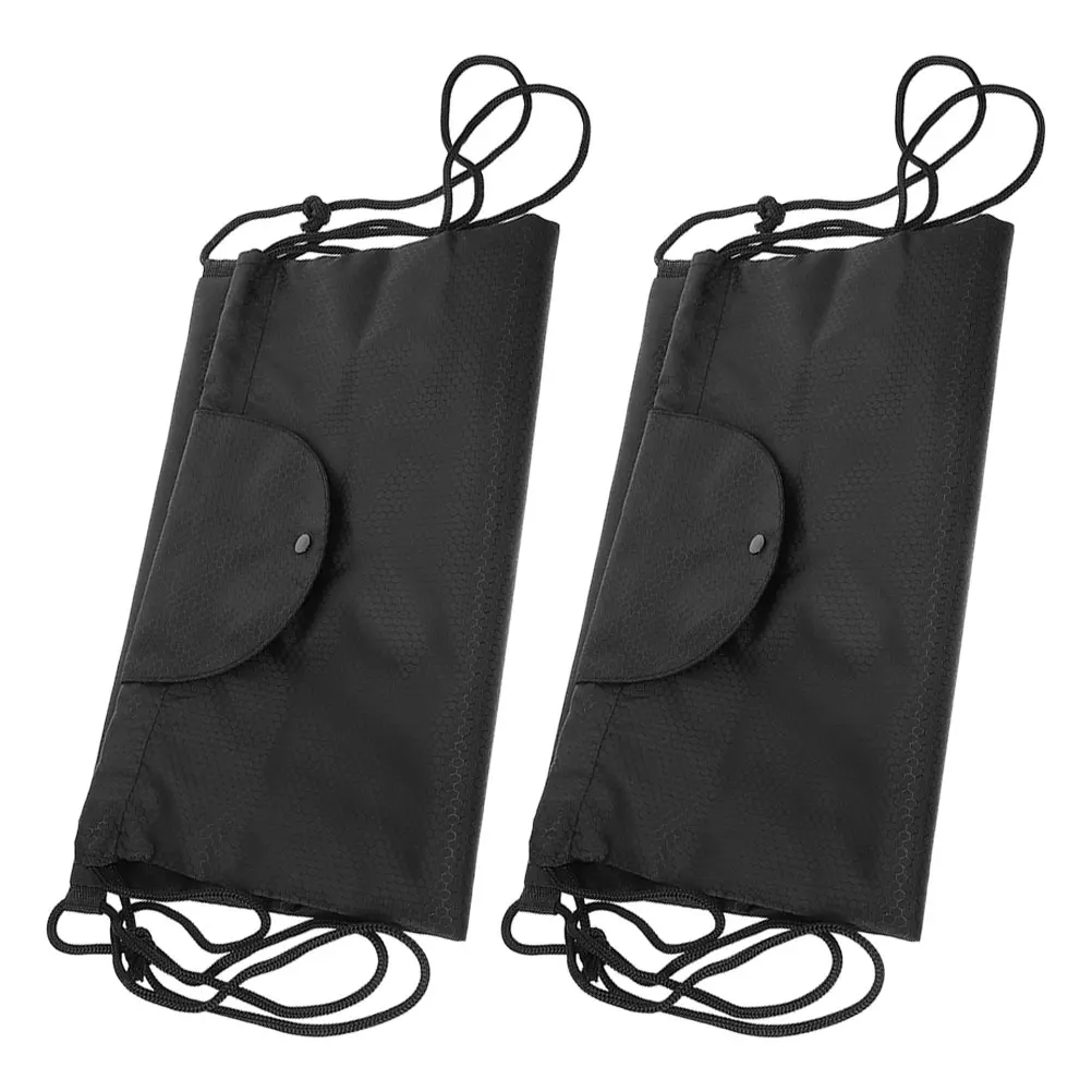 

2pcs Storage Bag Motorcycle Electric Bike Mountain Drawstring Backpack Waterproof Sports Tote Organizer