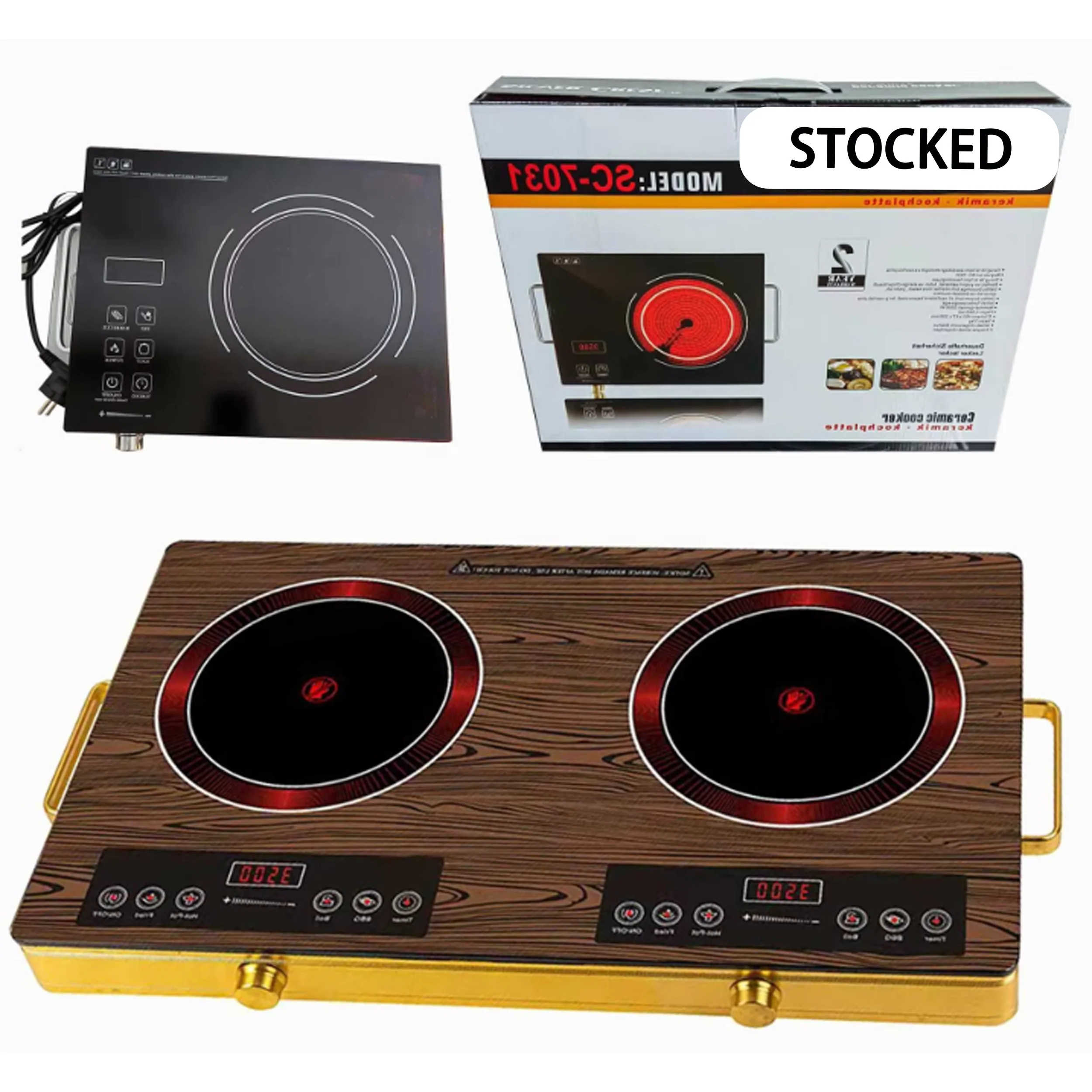 

3500W Household Electric Stove Infrared Hot Plates Multifunction Digital Burner Induction Cooker Glass Ceramic Cooktop