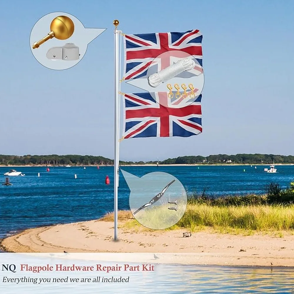 Polypropylene Rope White Rope Clothes Line Outdoors Flexible Flag Strong Flag Pole Garden