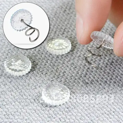 20 Transparent Twist Nail Sofa Cushion Blankets Cover Grippers Holder Fixing Slip-Resistant Bed Sheet Clip Fixer For Home