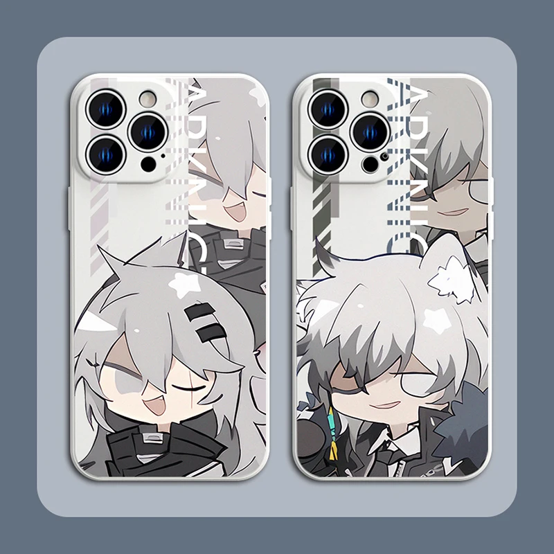 Anime Arknights Case For Samsung Galaxy S23 S22 Ultra S21 S20 FE S10 Plus Note 20 10 9 A32 A52S A52 A72 Liquid Silicone Cover