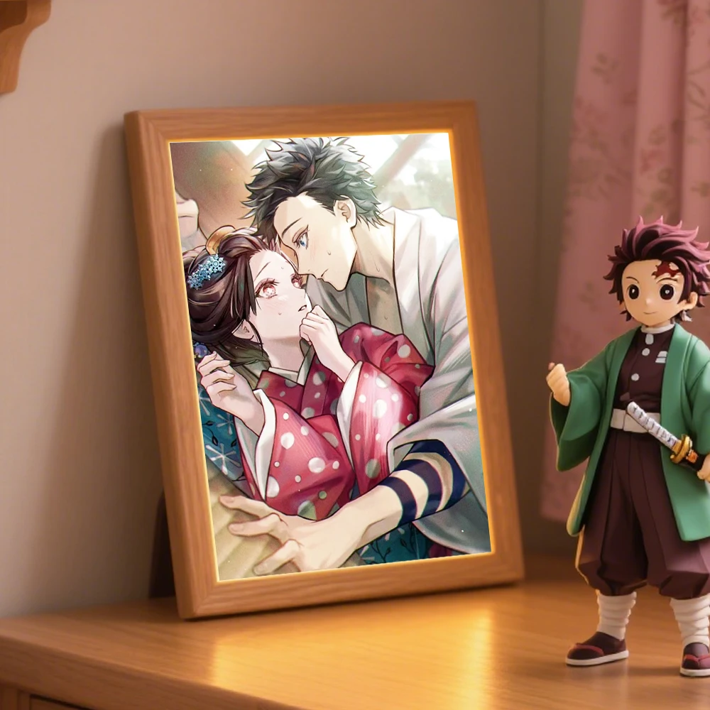 ضوء ليلي LED من تانجيرو كامادو - مصباح ضوء القمر لشخصية شيطان القاتل المتحركة كهدية