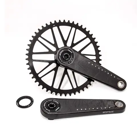 Unionjack carbon fiber crankset 165mm 50T for Brompton bike crankset 385g