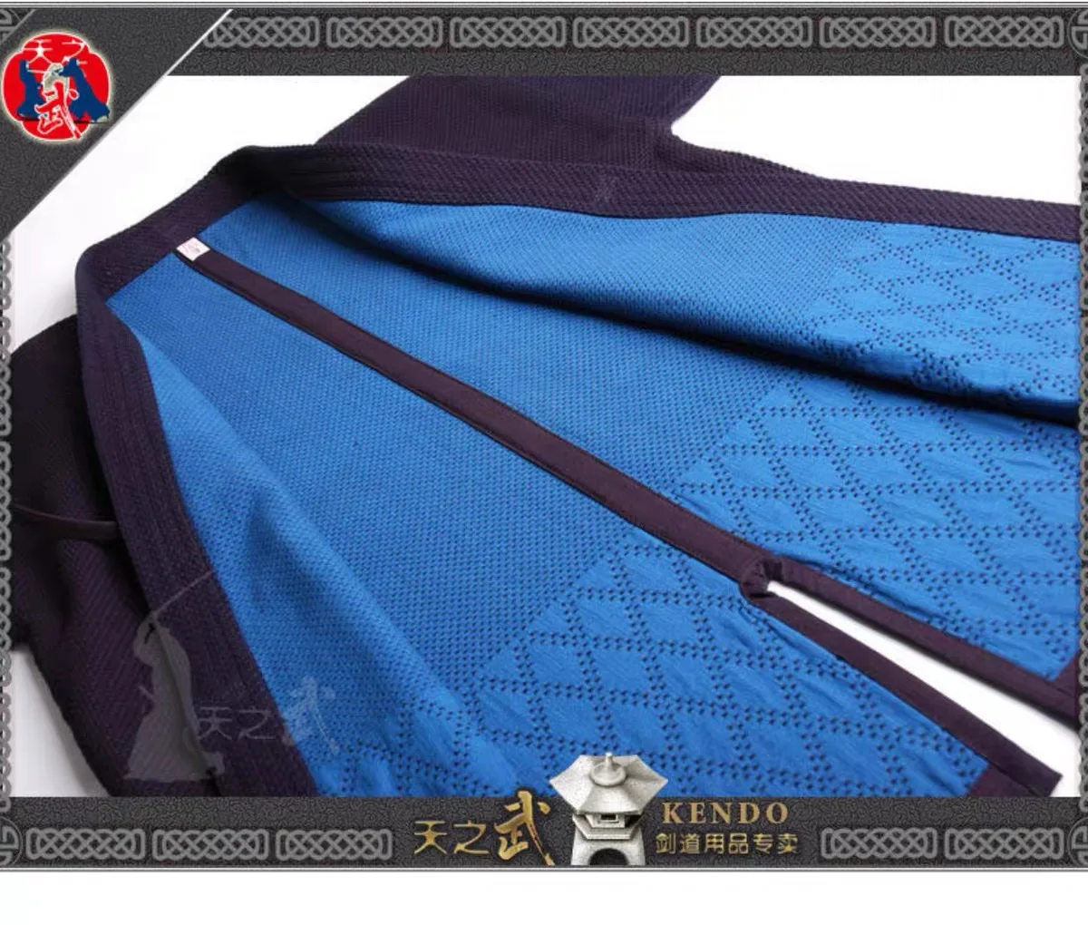 Top Quality 100% Cotton with HiDriTex natural Navy Blue Double Layer Kendo Aikido Iaido Gi Martial Arts Uniforms comfortable