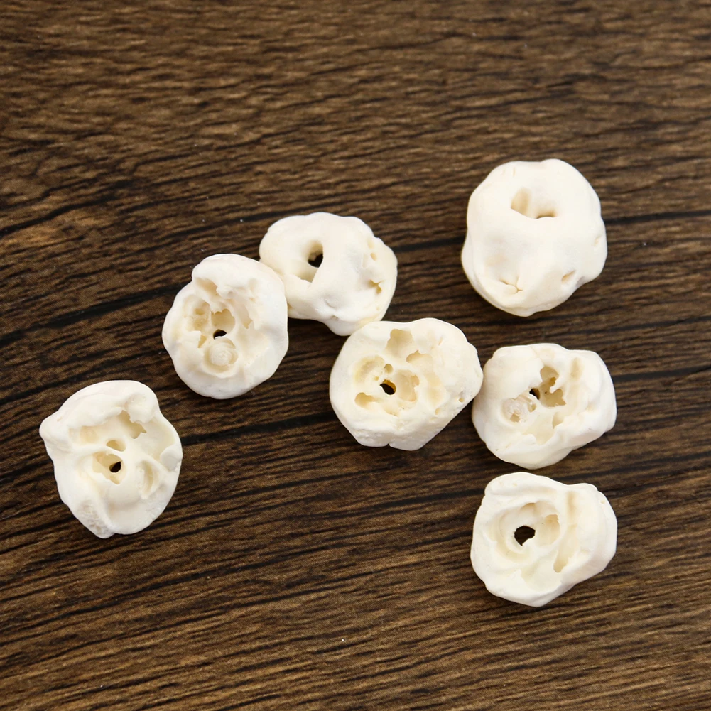 10pcs Natural Pig Shin Bone Loose Beads Ethnic Amulet Bracelet Charm DIY Birthday Necklace Pendant Jewelry Accessories Gift