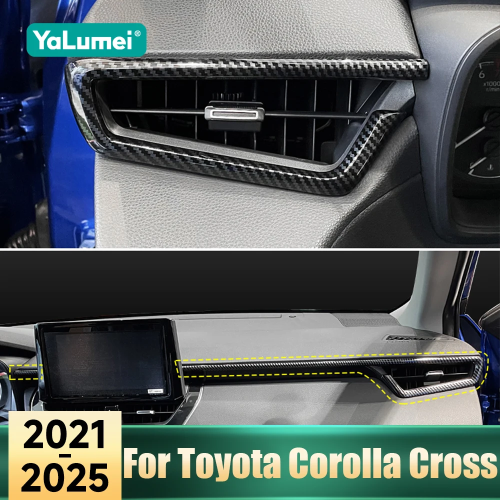 Für Toyota Corolla Cross XG10 2021 2022 2023 2024 2025 Hybrid ABS Auto Mittelkonsole Armaturenbrett Zierleiste Abdeckung Zubehör