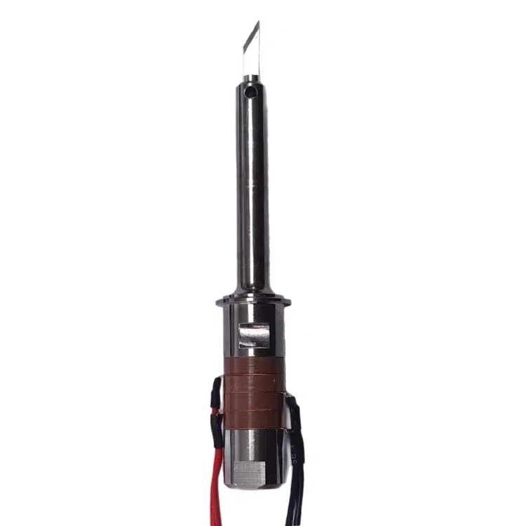 40W 40KHz 4 Oscillator Blade Feeder Titanium Alloy Ultrasonic Knife Transducer Ultrasonic Cutting Knife Transducer Oscillator