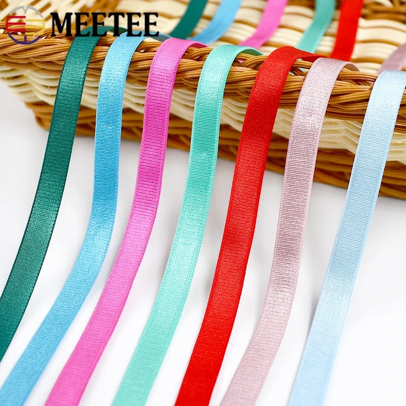 

5/10/20Meters 12mm Soft Elastic Bands Bra Shoulder Strap Underwear Stretch Tape Hair Band Rubber Ribbon DIY Sewing Accessories