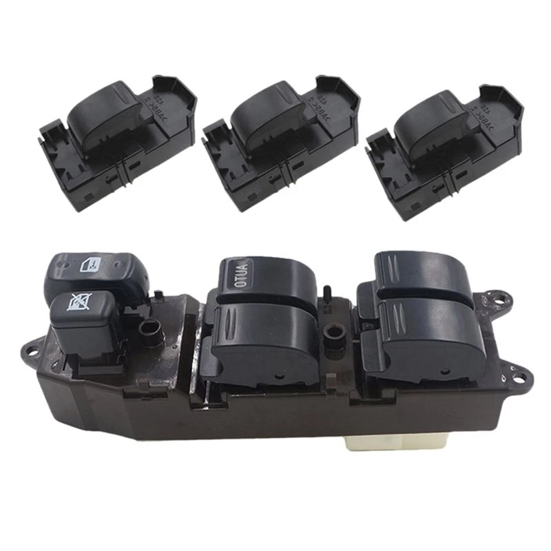 ABQB-Electric Power Window Control Switch 4PCS For Toyota Land Cruiser 1997-2008- Part Numbers 84820-60130 8482060130