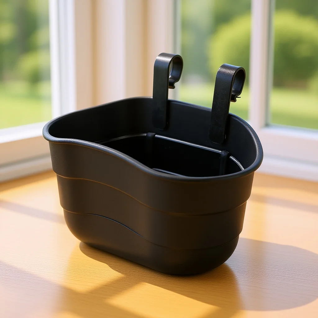 

1 pc Scooter Basket Black Plastic Hanging Bike Basket For Easy Fit Front Handlebar No Tools Required Bicycle