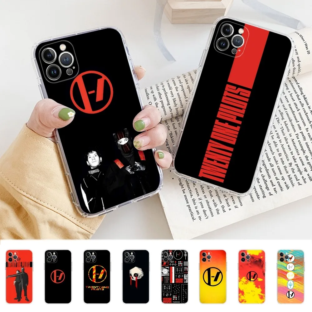 Music T-Twenty One Pilots Phone Case For IPhone 16 15 14 11 12 13 Mini Pro XS Max Cover 6 7 8 Plus X Funda Shell