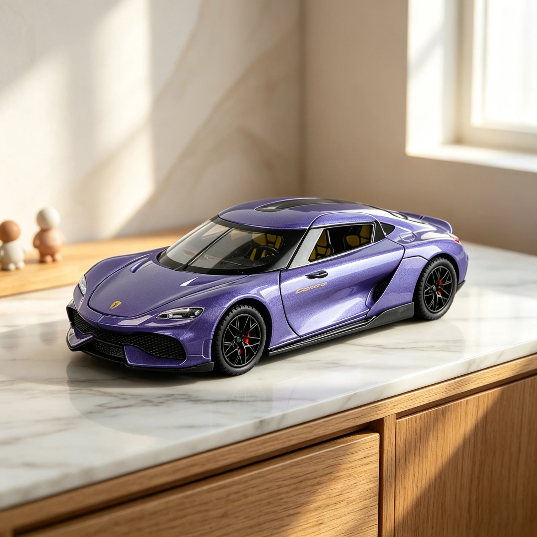 

1:24 Koenigsegg Gemini alloy die-cast sports car simulation sound effect model desktop ornament pull-back toy boy gift