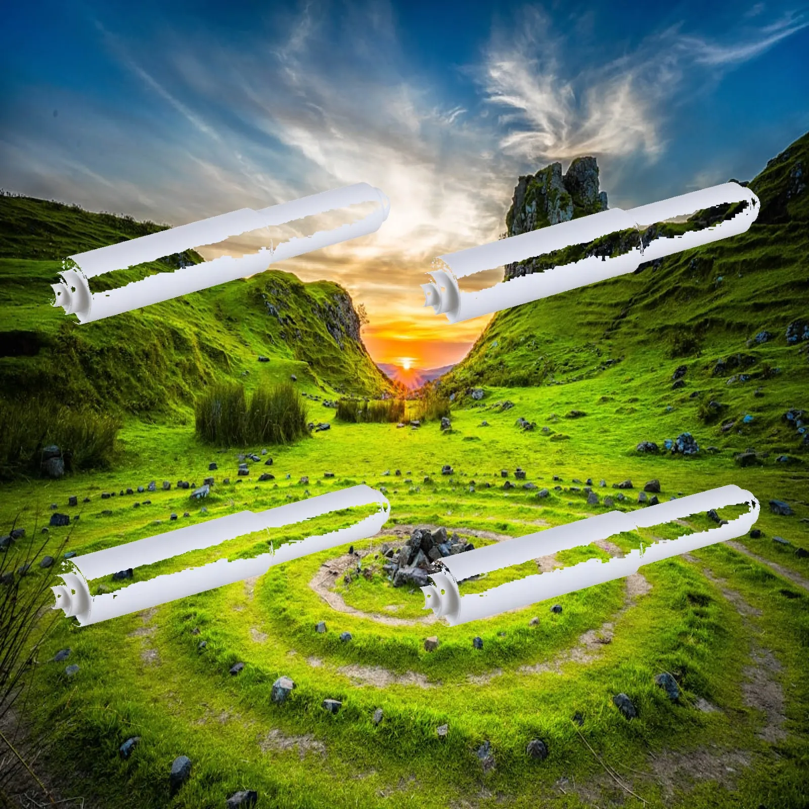 Sturdy PP Toilet Paper Holder Rod Spring Retractable Spindle Insert for Toilet Roll Holder Bathroom Accessory Upgrade