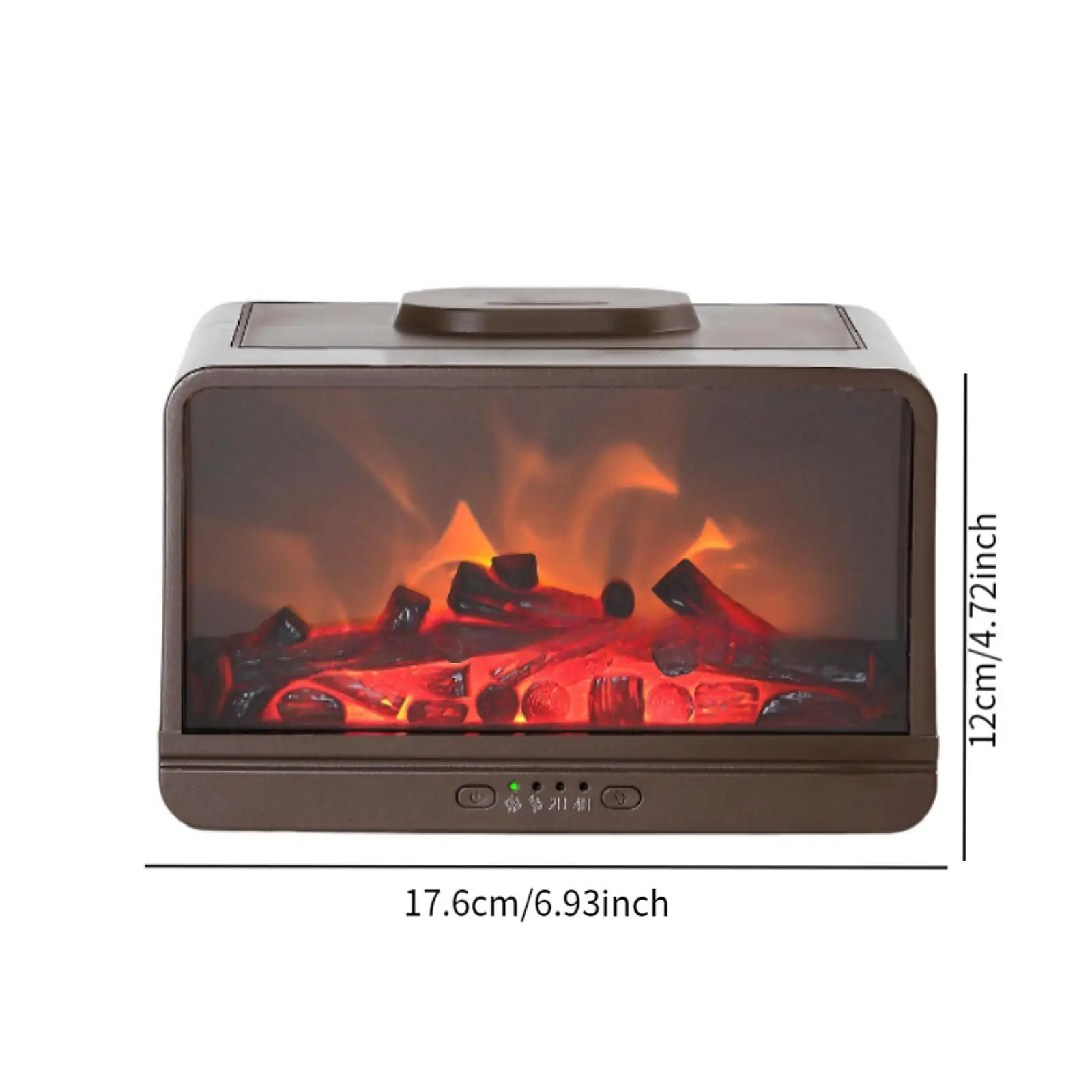 Difusor de óleo essencial de umidificador de ar de chama para presente de inauguração de spa de escritório