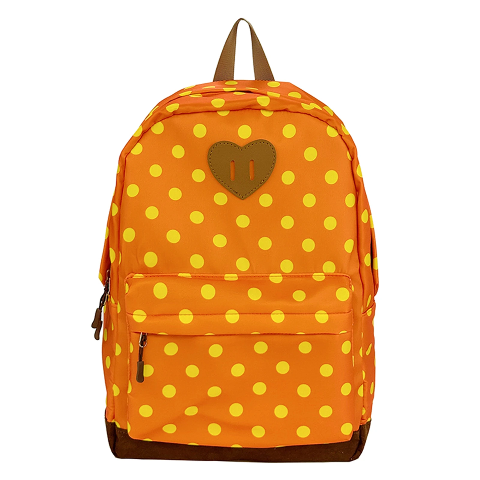 Women Nylon Polka Dot Cute Backpack Large Capacity Children Bags Multiple Pockets Cute Playful Bookpack for Shopping Travel Work