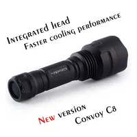 Convoy C8 LED Flashlight 960lm 4-Mode XM-L2 U2-1A with 18650 Battery for Camping Bicycle Self Defense